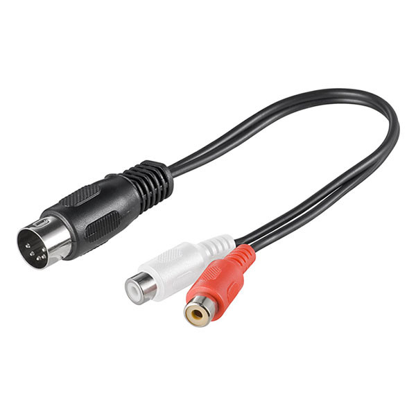Goobay DIN naar Tulp kabel | M ↔ V | Goobay | 20 cm (Stereo, 5-pins) 50002 K010411032 - 1