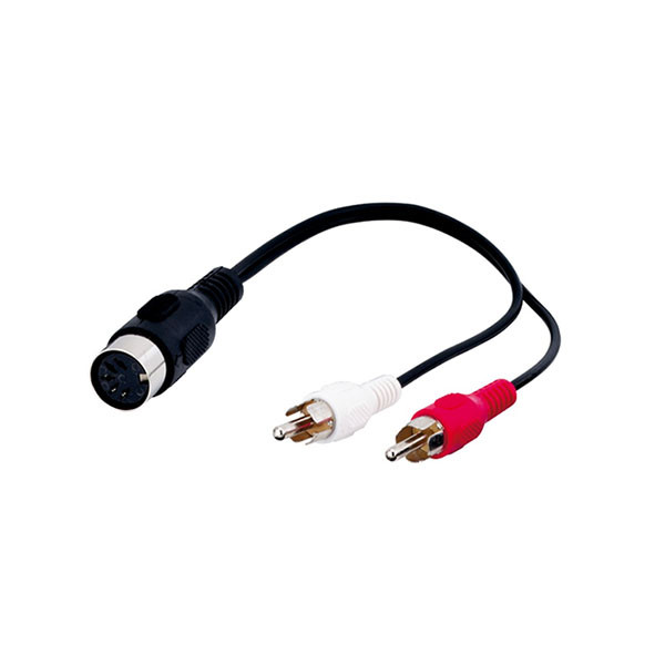Goobay DIN naar Tulp kabel | V ↔ M | Goobay | 20 cm (Stereo, 5-pins) 50004 K010411031 - 1