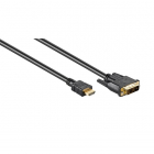 DVI naar HDMI kabel | Goobay | 1.5 meter (DVI-D, Single Link, 100% koper, Verguld)