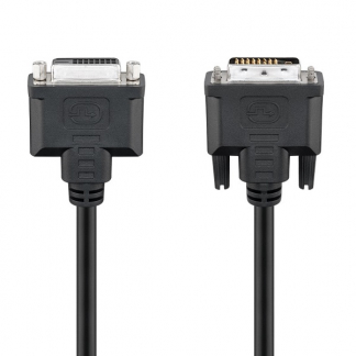 Goobay DVI verlengkabel | Goobay | 2 meter (DVI-D, Dual Link, 100% koper, Zwart) 50855 K010406604 - 1
