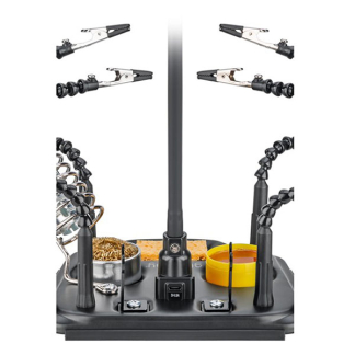 Goobay Derde hand met vergrootglas | Goobay (Incl. soldeerstandaard en tools, 4 klemmen) 76558 K100908083 - 2