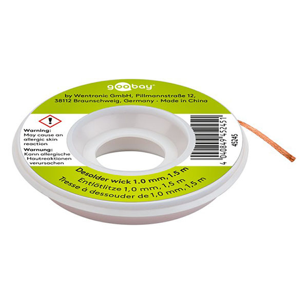 Goobay Desoldeerlint | Goobay | 1.5 meter x 1 mm 45245 K100908081 - 1