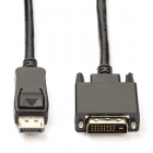 DisplayPort naar DVI kabel | 1 meter (DVI-D, Full HD)