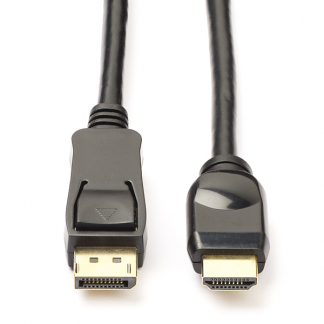 Goobay DisplayPort naar HDMI kabel | 1 meter (4K@30Hz) 11.99.5785 51956 K5561HQSW.1 K010403041 - 
