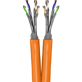 Goobay Dubbele netwerkkabel | Cat7 S/FTP | 100 meter (Stugge kern, 100% koper) 91891 K010607568 - 1