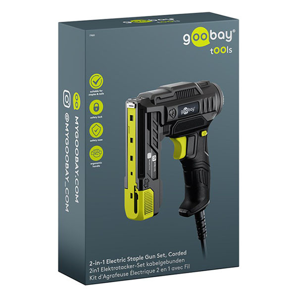 Goobay Elektrische tacker | Goobay Tools (70W, Incl. nietjes en spijkers) 77820 K180108132 - 4