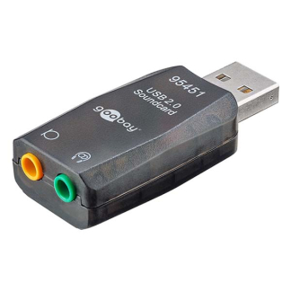 Goobay Externe geluidskaart USB | Goobay (USB A, USB 2.0) 95451 K070401009 - 2