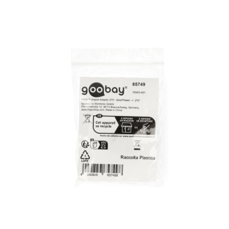 Goobay HDMI adapter | Goobay | Verticaal (8K@60Hz, 270°, Verguld) 65749 K010214352 - 3