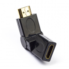 Goobay HDMI adapter - Goobay (360° draaibaar, Verguld) 60757 K010103018 Goobay HDMI adapter - Goobay (360° draaibaar, Verguld) 60757 K010103018