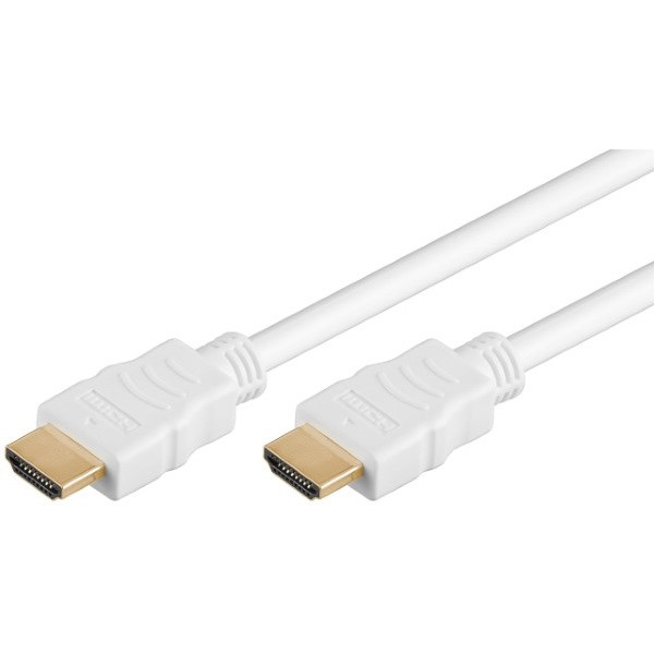 Goobay HDMI kabel 2.0 | Goobay | 2 meter (Wit, 4K@60Hz, HDR) 61020 K010605403 - 1