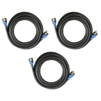 HDMI kabel 2.1 | 1 meter | 3 stuks (8K@60Hz, HDR, Zwart)