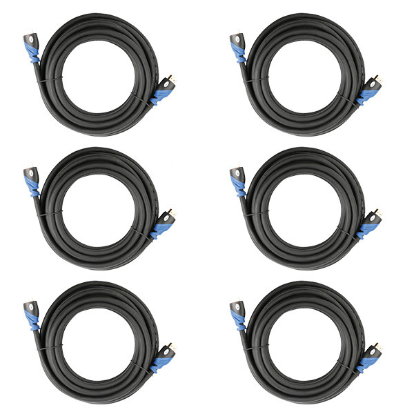 Goobay HDMI kabel 2.1 | 1 meter | 6 stuks (8K@60Hz, HDR, Zwart)  W010101072 - 1