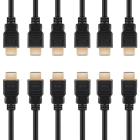 Goobay HDMI kabel 2.1 | 2 meter | 6 stuks (8K@60Hz, HDR, Zwart) W010101074 Goobay HDMI kabel 2.1 | 2 meter | 6 stuks (8K@60Hz, HDR, Zwart) W010101074
