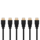 Goobay HDMI kabel 2.1 | 3 meter | 3 stuks (8K@60Hz, HDR, Zwart) V010101075 Goobay HDMI kabel 2.1 | 3 meter | 3 stuks (8K@60Hz, HDR, Zwart) V010101075