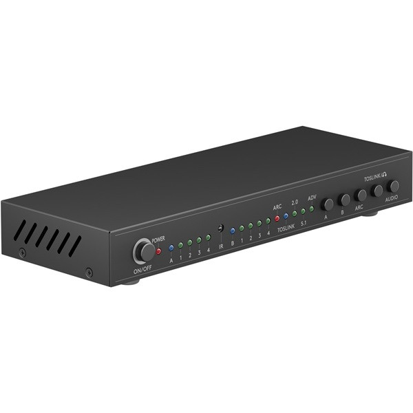 Goobay HDMI matrix | Goobay | 4- naar 2-poorts (Afstandsbediening, 4K@30Hz, Ultra HD) 58478 K020100081 - 2