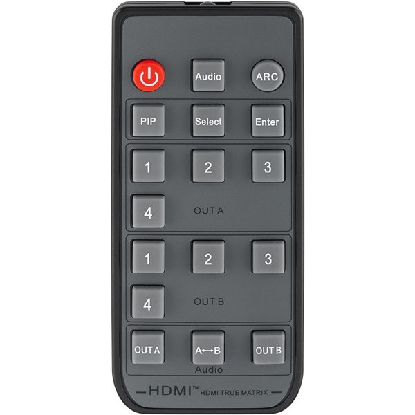 Goobay HDMI matrix | Goobay | 4- naar 2-poorts (Afstandsbediening, 4K@30Hz, Ultra HD) 58478 K020100081 - 3