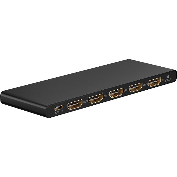 Goobay HDMI splitter | Goobay | 4-poorts (4K@60Hz, Actief) 58483 K020100079 - 1
