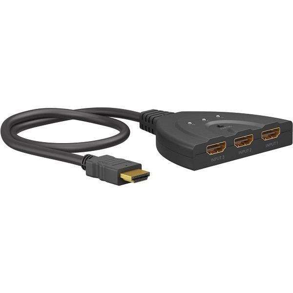 Goobay HDMI switch | Goobay | 3-poorts (4K@30Hz, HDCP) 58487 K020100072 - 1