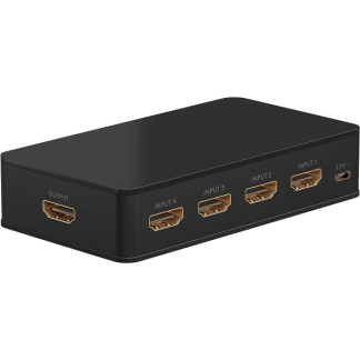 Goobay HDMI switch | Goobay | 4-poorts (Afstandsbediening, 4K@60Hz, HDCP) 58489 K020100074 - 