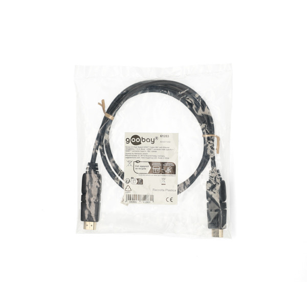 Goobay Haakse HDMI kabel 2.0 | Goobay | 1.5 meter (4K@60Hz, 360° draaibaar, HDR) 61283 K010214367 - 4
