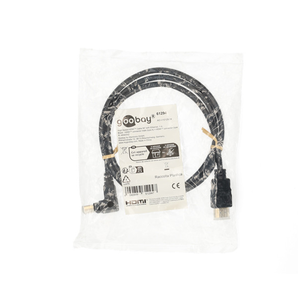 Goobay Haakse HDMI kabel 2.0 | Goobay | 1 meter (4K@60Hz, 90°, HDR) 61294 K010214356 - 4