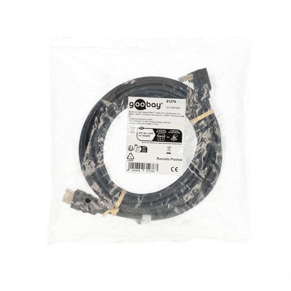 Goobay Haakse HDMI kabel 2.0 | Goobay | 5 meter (4K@60Hz, 270°, HDR) 61276 K010214366 - 4