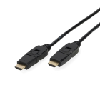 Haakse HDMI kabel 2.0 | Goobay | 5 meter (4K@60Hz, 360° draaibaar, HDR)