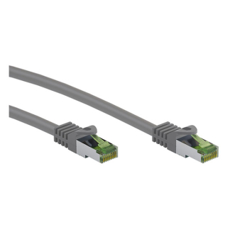 Goobay Internetkabel  | Cat8.1 S/FTP | 0.5 meter (100% koper, LSZH, PoE, Grijs) 61114 K010605453 - 1