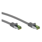 Goobay Internetkabel  | Cat8.1 S/FTP | 0.5 meter (100% koper, LSZH, PoE, Grijs) 61114 K010605453 - 1