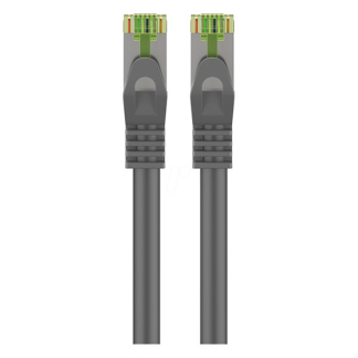 Goobay Internetkabel  | Cat8.1 S/FTP | 0.5 meter (100% koper, LSZH, PoE, Grijs) 61114 K010605453 - 2