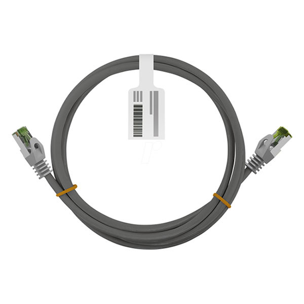 Goobay Internetkabel  | Cat8.1 S/FTP | 0.5 meter (100% koper, LSZH, PoE, Grijs) 61114 K010605453 - 4