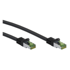 Internetkabel  | Cat8.1 S/FTP | 0.5 meter (100% koper, LSZH, PoE, Zwart)