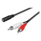 Goobay Jack 3.5 mm naar tulp kabel | V ↔ M | Goobay | 1.4 meter (Stereo) 50442 K010411218 - 1