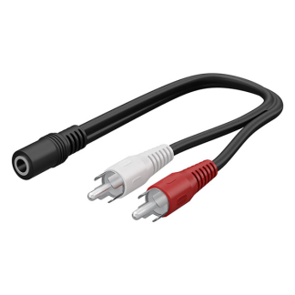 Goobay Jack 3.5 mm naar tulp kabel | V ↔ M | Goobay | 20 cm (Stereo) 50092 K010411217