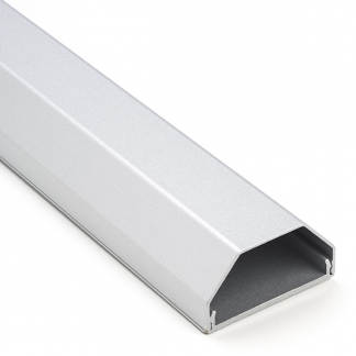 Goobay Kabelgoot muur | Goobay | 110 x 5 cm (Aluminium, Grijs) 90668 K090300037 - 1
