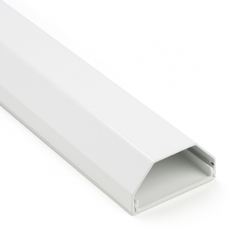 Goobay Kabelgoot muur | Goobay | 110 x 5 cm (Aluminium, Wit) 90728 K090300035 - 1