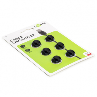 Goobay Kabelhouder | Goobay | 2 sleuven (6 stuks, Ø 5.3 mm, Zwart) 70362 K090300015 - 1