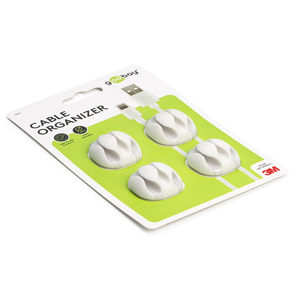 6 Stuks Kabelhouders - Magnetisch & Zelfklevend - Voor Bureau & Nachtkastje