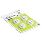 Goobay Kabelhouder | Goobay | 3 sleuven (4 stuks, Ø 5.4 mm, Wit) 70373 K090300016 Goobay Kabelhouder | Goobay | 3 sleuven (4 stuks, Ø 5.4 mm, Wit) 70373 K090300016