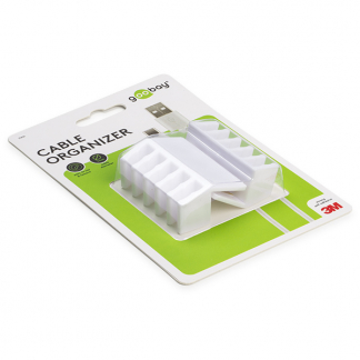 Goobay Kabelhouder | Goobay | 5 sleuven (2 stuks, Ø 7.09 mm, Wit) 70431 K090300020 - 1