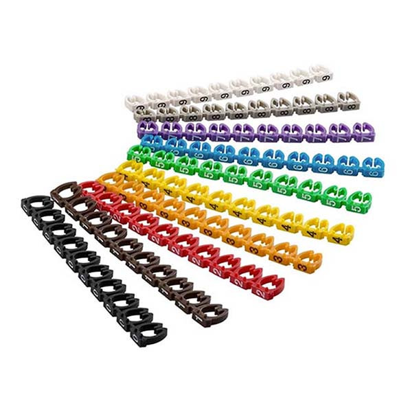 Goobay Kabelmarkering | Goobay | 10 x 10 stuks (Ø 4 mm, Cijfers) 72514 K090300042 - 2