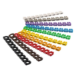 Goobay Kabelmarkering | Goobay | 10 x 10 stuks (Ø 6 mm, Cijfers) 72515 K090300043 - 2
