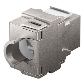 Goobay Keystone RJ45 | Cat6a S/FTP (Vlindertype, Zink) 95900 K090603094 - 2
