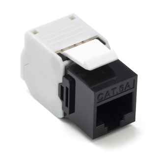 Goobay Keystone RJ45 | Cat6a U/UTP (Zwart) 90692 K090603087 - 1