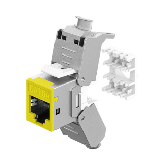 Goobay Keystone RJ45 | Goobay | Cat6a STP (Geel) 77950 K010605040 - 2