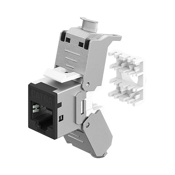 Goobay Keystone RJ45 | Goobay | Cat6a STP (Zwart) 77943 K010605034 - 2