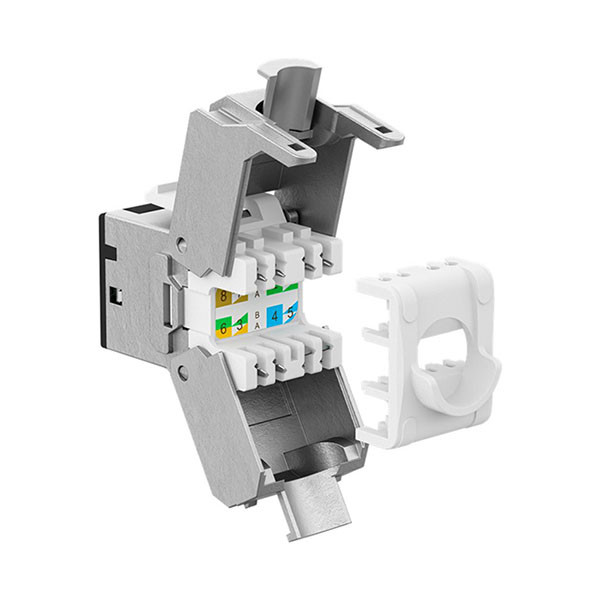 Goobay Keystone RJ45 | Goobay | Cat6a STP (Zwart) 77943 K010605034 - 3