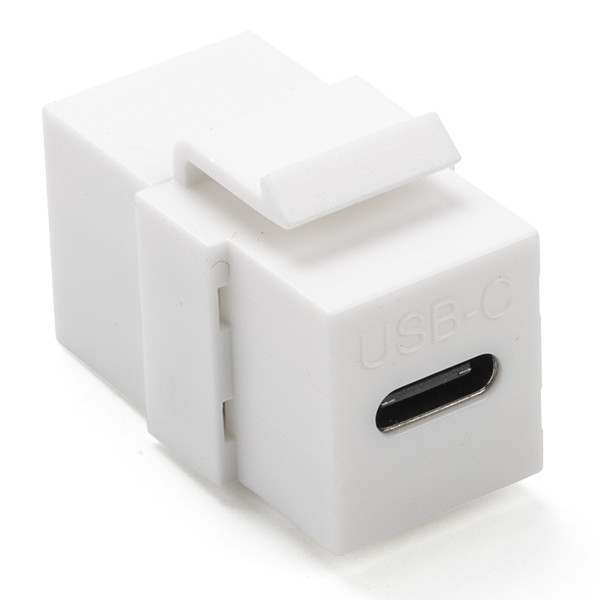 Goobay Keystone USB C | 10 Gbit/s (4K@60Hz, 100W, Wit) 61262 K090603098 - 1
