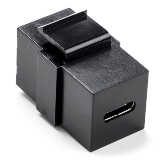 Goobay Keystone USB C | 10 Gbit/s (4K@60Hz, 100W, Zwart) 61261 K090603099 - 2