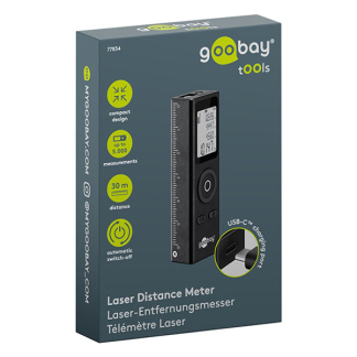 Goobay Laser afstandsmeter | Goobay Tools | tot 30 m (Oplaadbaar) 77834 K120601138 - 6